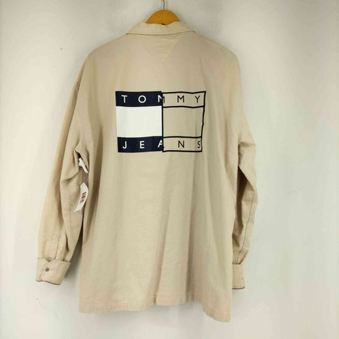 トミージーンズ tommy jeans ツイストフラッグオーバーシャツ メンズ import:XL