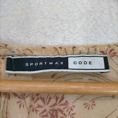 スポーツマックスコード SPORTMAX CODE 草木柄シースルーブラウス レディース