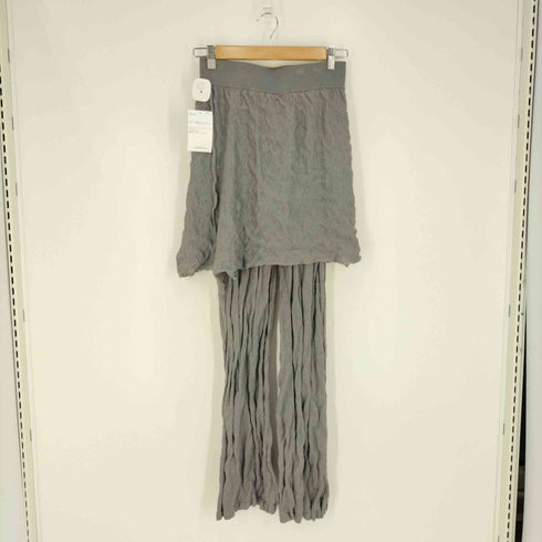 ザラ ZARA プリーツ シワ加工 ニットカットソー スカートドッキングパンツ セットアップ レディース S