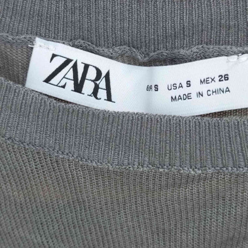 ザラ ZARA プリーツ シワ加工 ニットカットソー スカートドッキングパンツ セットアップ レディース S