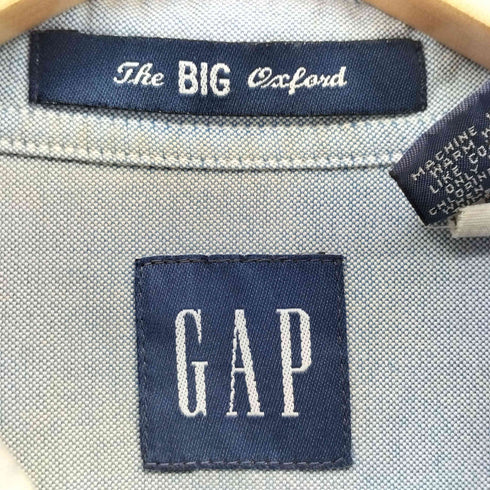 ギャップ Gap 90S Old GAP オールドギャップ THE BIG オックスフォードシャツ ビッグシャツ フェード 雰囲気 メンズ JPN:L