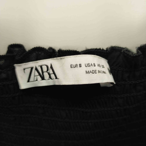 ザラ ZARA embroidered black long dress レディース JPN:S