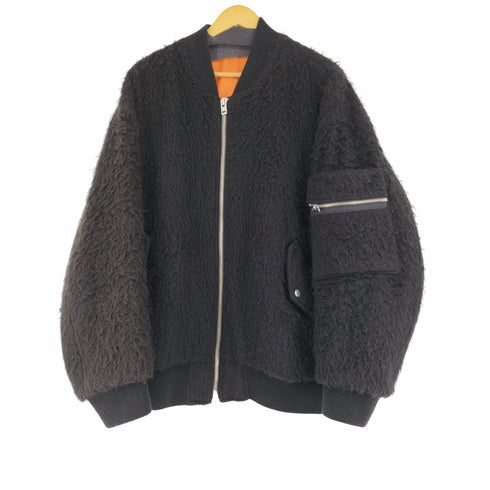 アンダーカバー UNDERCOVER 22AW MOHAIR SHAGGY BIG MA-1/フライトジャケット メンズ JPN:4