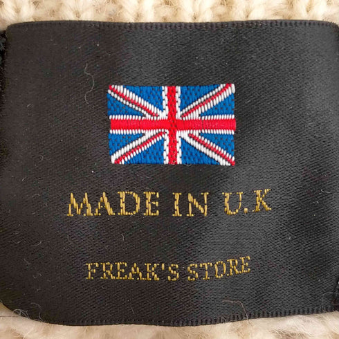 フリークスストア FREAKS STORE 英国製 アランニット フィッシャーマンニット メンズ 38