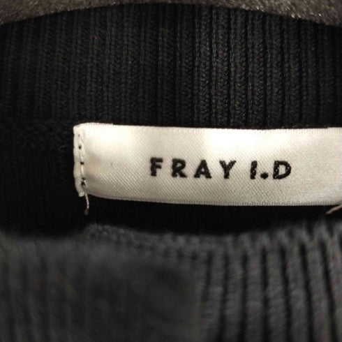 フレイアイディー FRAY I.D 22AW ウェーブリンクス柄ニットカーディガン ショート 七分袖 レディース ONE SIZE