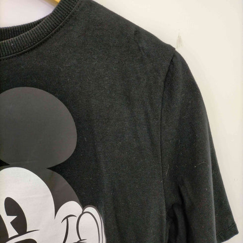 ザラ ZARA バック ベロアプリーツ切替 Tシャツ レディース import:M