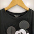 ザラ ZARA バック ベロアプリーツ切替 Tシャツ レディース import:M