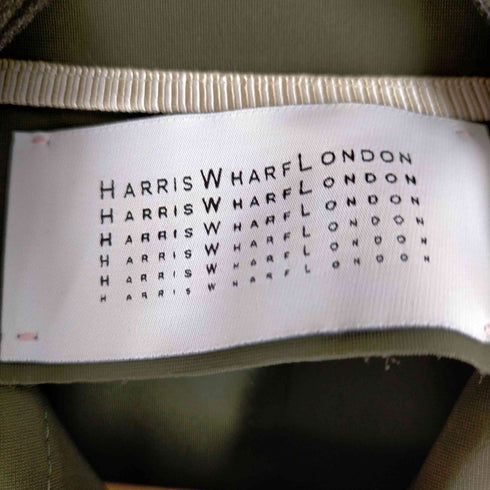 ハリスワーフロンドン HARRIS WHARF LONDON D.B. MILITARY COAT LIGHT TECHNIC トレンチコート レディース 38