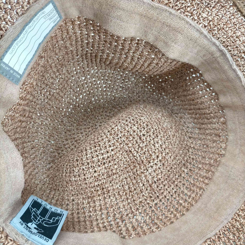 ノーロール NOROLL DETOURS RAFFIA HAT メンズ M
