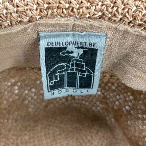 ノーロール NOROLL DETOURS RAFFIA HAT メンズ M