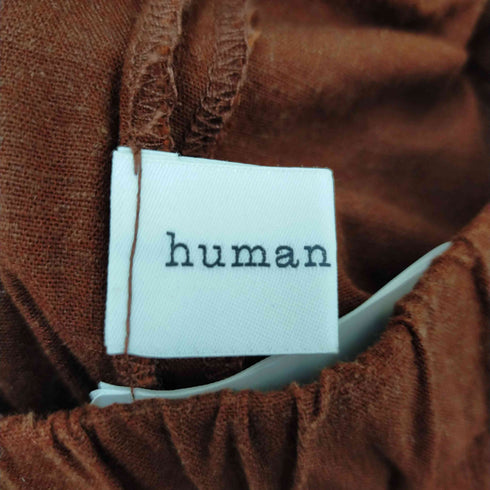ヒューマンウーマン HUMAN WOMAN レーヨンリネンストレッチパンツ レディース L