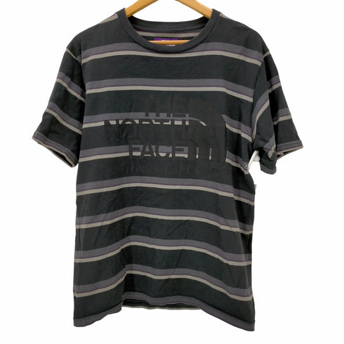 ノースフェイスパープルレーベル THE NORTH FACE PURPLE LABEL Striped H/S Logo Tee メンズ import:L