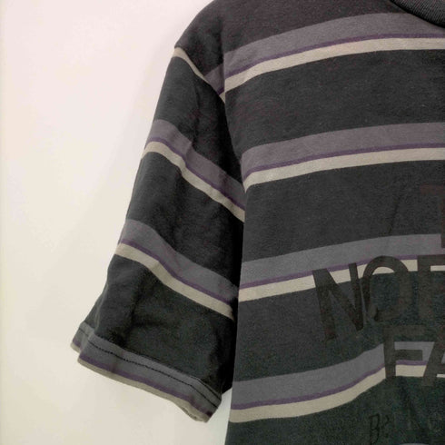 ノースフェイスパープルレーベル THE NORTH FACE PURPLE LABEL Striped H/S Logo Tee メンズ import:L