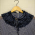 トリココムデギャルソン tricot COMME des GARCONS 00S インサイドアウトサイドデザイン 襟フリル総柄シースルーワンピース レディース JPN:M