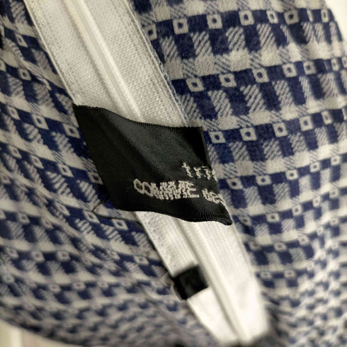 トリココムデギャルソン tricot COMME des GARCONS 00S インサイドアウトサイドデザイン 襟フリル総柄シースルーワンピース レディース JPN:M