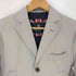 アクアスキュータム AQUASCUTUM 裏地ギンガムチェック ヘリンボーン コットンリネン 3Bテーラードジャケット メンズ import:S