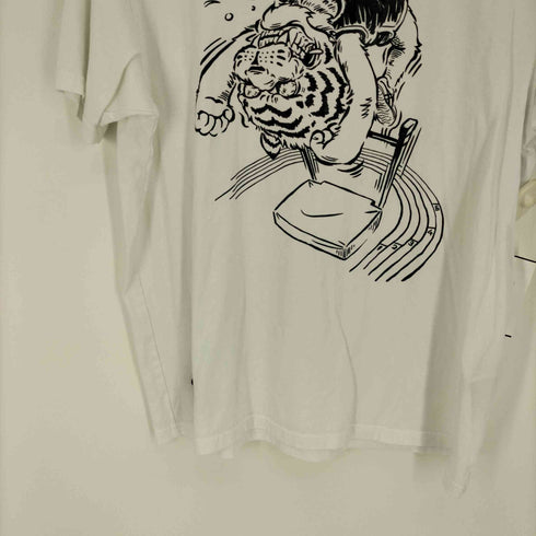 オニツカタイガー ONITSUKA TIGER T-SHIRT REAL WHITE PERFORMANCE BLACK メンズ JPN:L