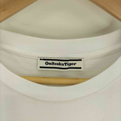 オニツカタイガー ONITSUKA TIGER T-SHIRT REAL WHITE PERFORMANCE BLACK メンズ JPN:L