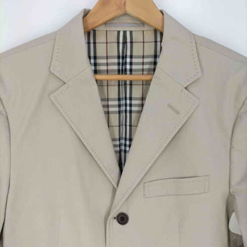 バーバリーブラックレーベル BURBERRY BLACK LABEL 裏地ノバチェック ノッチドラペル 背抜き 3Bテーラードジャケット メンズ import:M