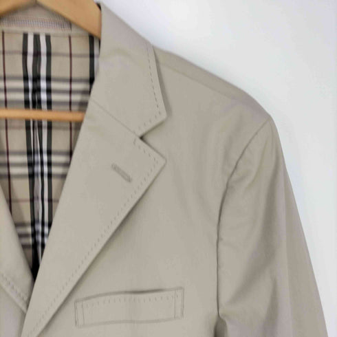 バーバリーブラックレーベル BURBERRY BLACK LABEL 裏地ノバチェック ノッチドラペル 背抜き 3Bテーラードジャケット メンズ import:M