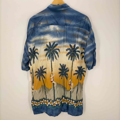 カンピア モダ CAMPIA MODA 韓国製 レーヨン アロハシャツ メンズ import:L