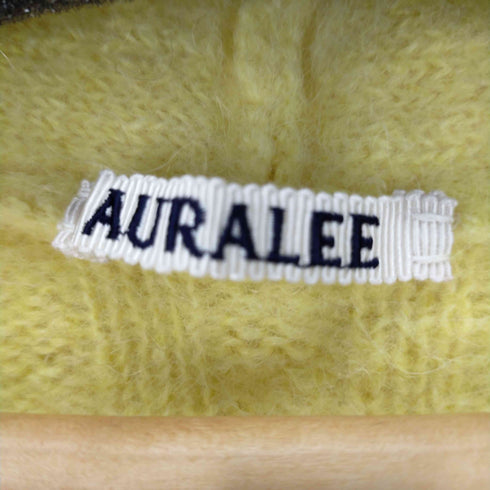オーラリー AURALEE ワイドリブ ニット カーディガン Vネック 長袖 レディース 0