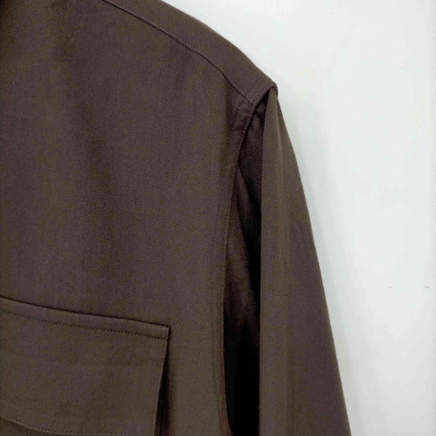 ジルサンダー JIL SANDER 22AW MADE IN ITALY Light Wool Gabardine Shirt iフラップポケットウールギャバシャツ メンズ 40/15