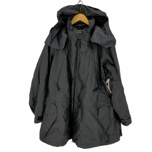 イッセイミヤケ ISSEY MIYAKE 11AW パラシュートコート ロング ジップアップ フード レディース JPN:2