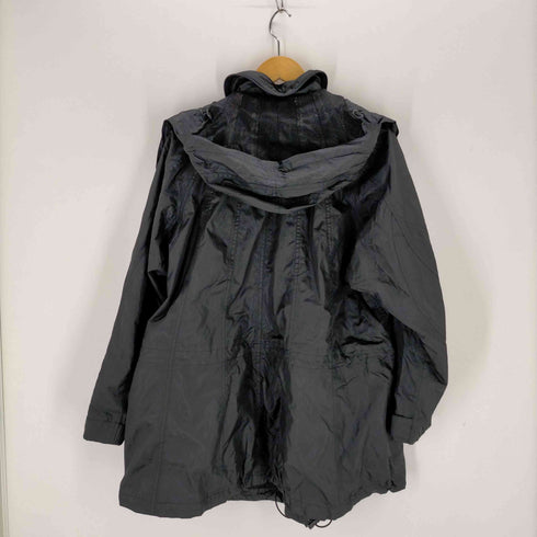 イッセイミヤケ ISSEY MIYAKE 11AW パラシュートコート ロング ジップアップ フード レディース JPN:2