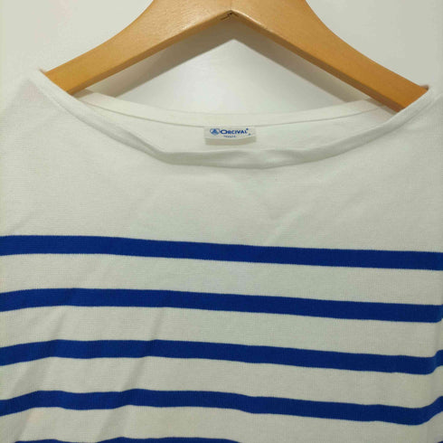 オーチバル ORCIVAL 2023SS ボーダー ペイント ラッセルフレンチセーラーTシャツ メンズ JPN:4