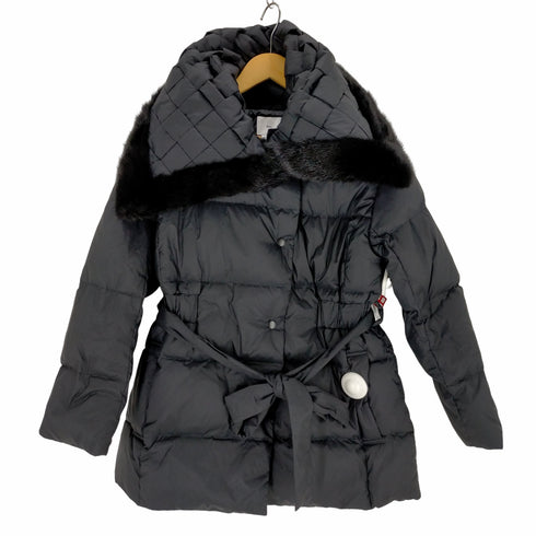 ソブ Sov. 22AW ミンクファー付き ショート丈ダウンジャケット コート レディース 36