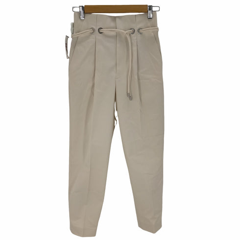 アンクレイヴ uncrave uncrave 21SS テーパードパンツ ロング ハイウエスト ロープベルト ivory レディース