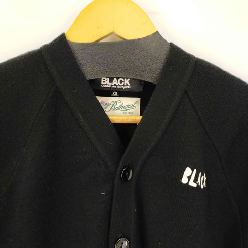 ブラックコムデギャルソン BLACK COMME des GARCONS Balmoral Knitwear AD2017 カーディガン ニット 長袖 Vネック レディース import:XS