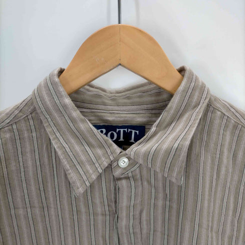 ボット BOTT 22AW Stripe Pullover Shirt ストライププルオーバーシャツ メンズ JPN:XL