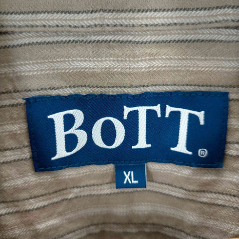 ボット BOTT 22AW Stripe Pullover Shirt ストライププルオーバーシャツ メンズ JPN:XL