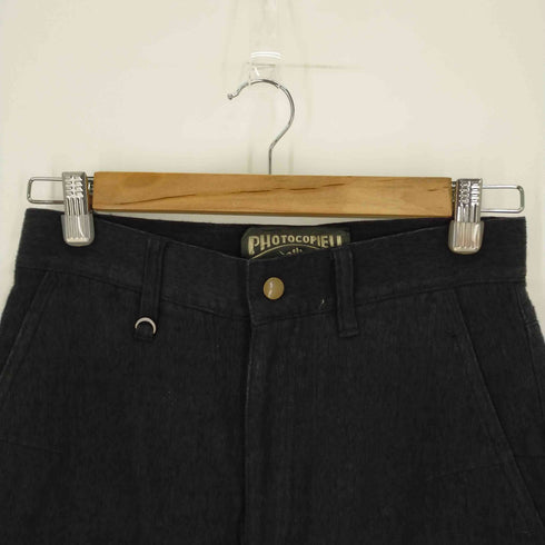 PHOTOCOPIEU HELEN JEANS STYLE TROUSERS トラウザーパンツ ストレート カットオフ レディース 36