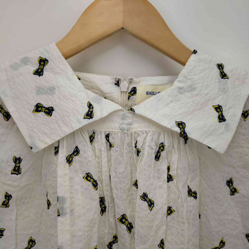ビームスボーイ BEAMS BOY リップル スクエアカラー ショートスリーブブラウス レディース ONE SIZE