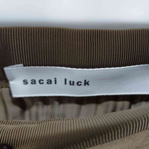 サカイラック sacai luck ウールレースドッキングスカート タイト タック 膝丈 レディース 1