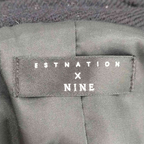 エストネーション ESTNATION エストネーション ESTNATION ナイン NINE ダウンコート アウター ミドル丈 フード 36 紺 ネイビー /ES ■OS レディース レディース JPN:36