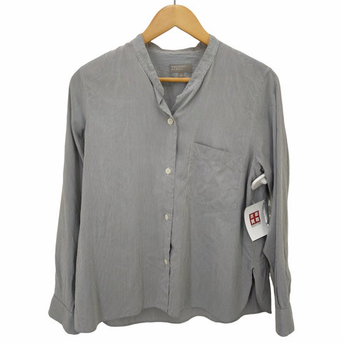 マーガレットハウエル MARGARET HOWELL SILK COTTON NARROW STRIPE BLOUSE レディース 2