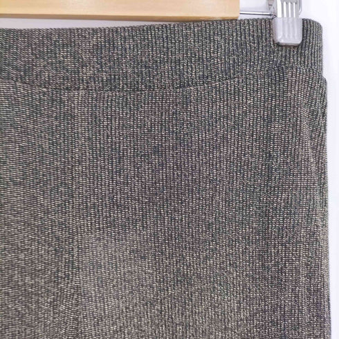 ザラ ZARA RIBBED PANTS WITH METALLIC THREAD リブニットパンツ レディース L