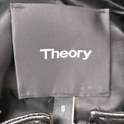 セオリー theory セオリー theory MONGOLIAN BOMBER ジャケット 切替 総裏地 ジップアップ S 黒 ブラック /CM ■OS レディース レディース JPN:S