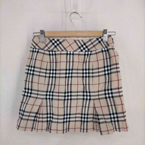 バーバリーロンドン BURBERRY LONDON ロゴ刺繍 ノバチェック タイトスカート レディース JPN:36