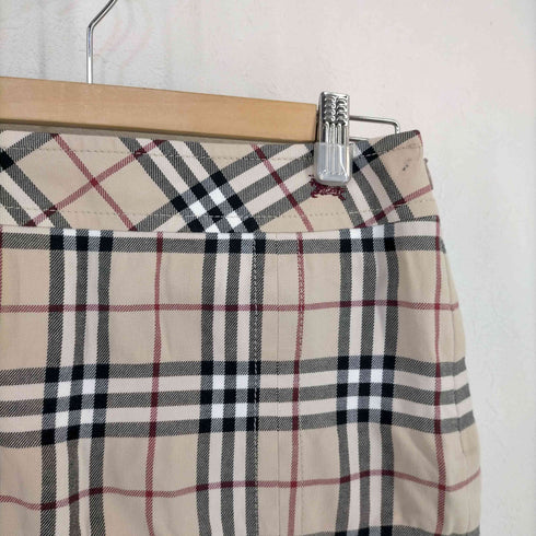 バーバリーロンドン BURBERRY LONDON ロゴ刺繍 ノバチェック タイトスカート レディース JPN:36