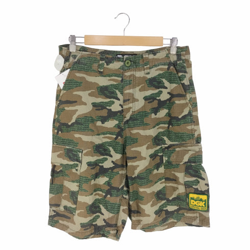 ディージーケー DGK カモ 迷彩 リップストップ カーゴショートパンツ ショーツ メンズ 32