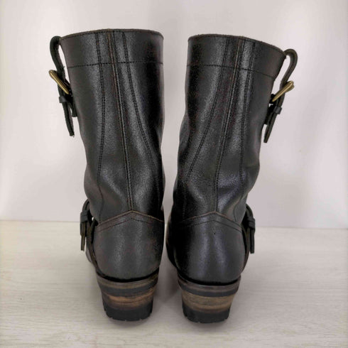 プリュスバイショセ plus by chausser レザー エンジニアミドルブーツ レディース JPN:22