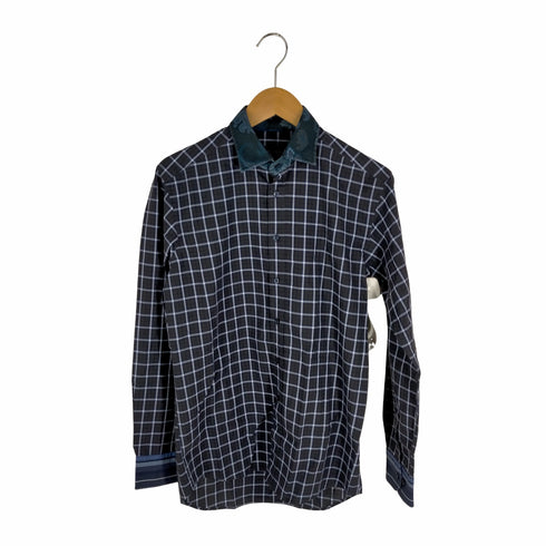 エトロ ETRO 切替チェック柄シャツ レディース 38