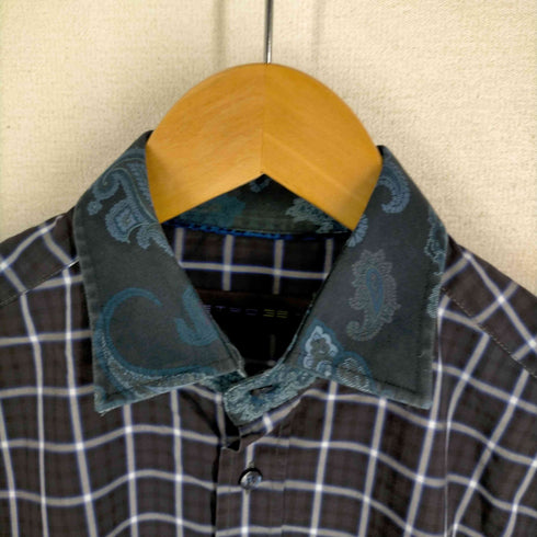 エトロ ETRO 切替チェック柄シャツ レディース 38