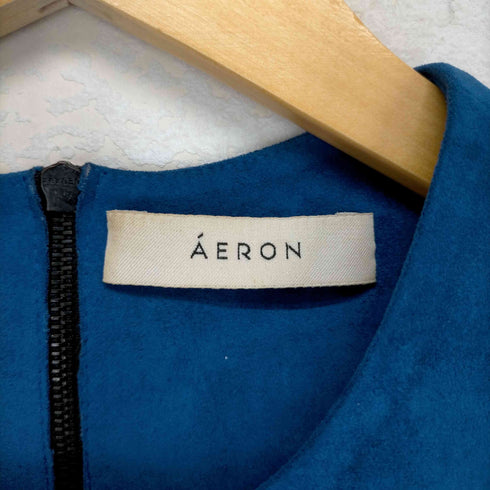 アーロン AERON フェイクレザートップス カットソー ノースリーブ プルオーバー レディース JPN:0