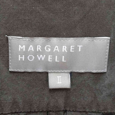 マーガレットハウエル MARGARET HOWELL シルク混ノーカラーワンピース レディース 2